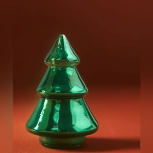 Anthropologie Mini Tree Woody Fresh Balsam & Cedarwood Glass Candle